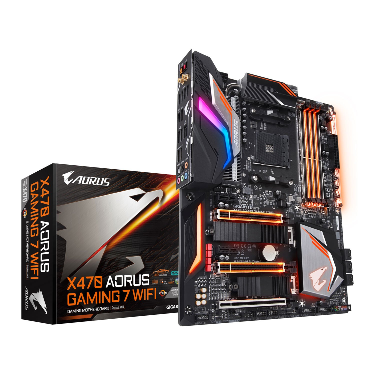 Gigabyte AMD Ryzen CPU AM4 GEN2 DDR4 Motherboard With WiFI Falcon