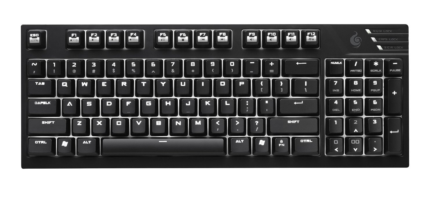 Coolermaster CM Storm Quick Fire TK - White LED Gaming Keyboard (Cherry ...