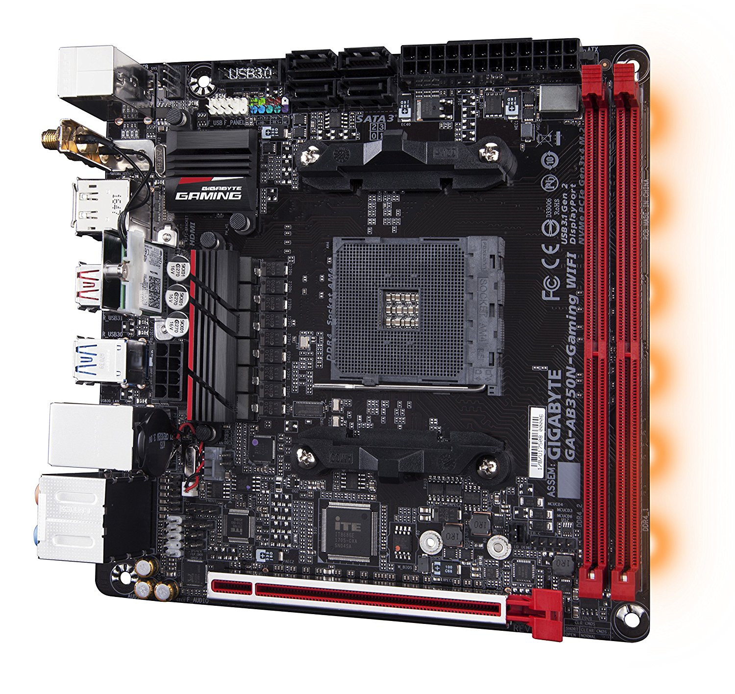 Gigabyte Next Gen AMD Ryzen CPU AM4 Socket DDR4 Mini ITX Motherboard ...