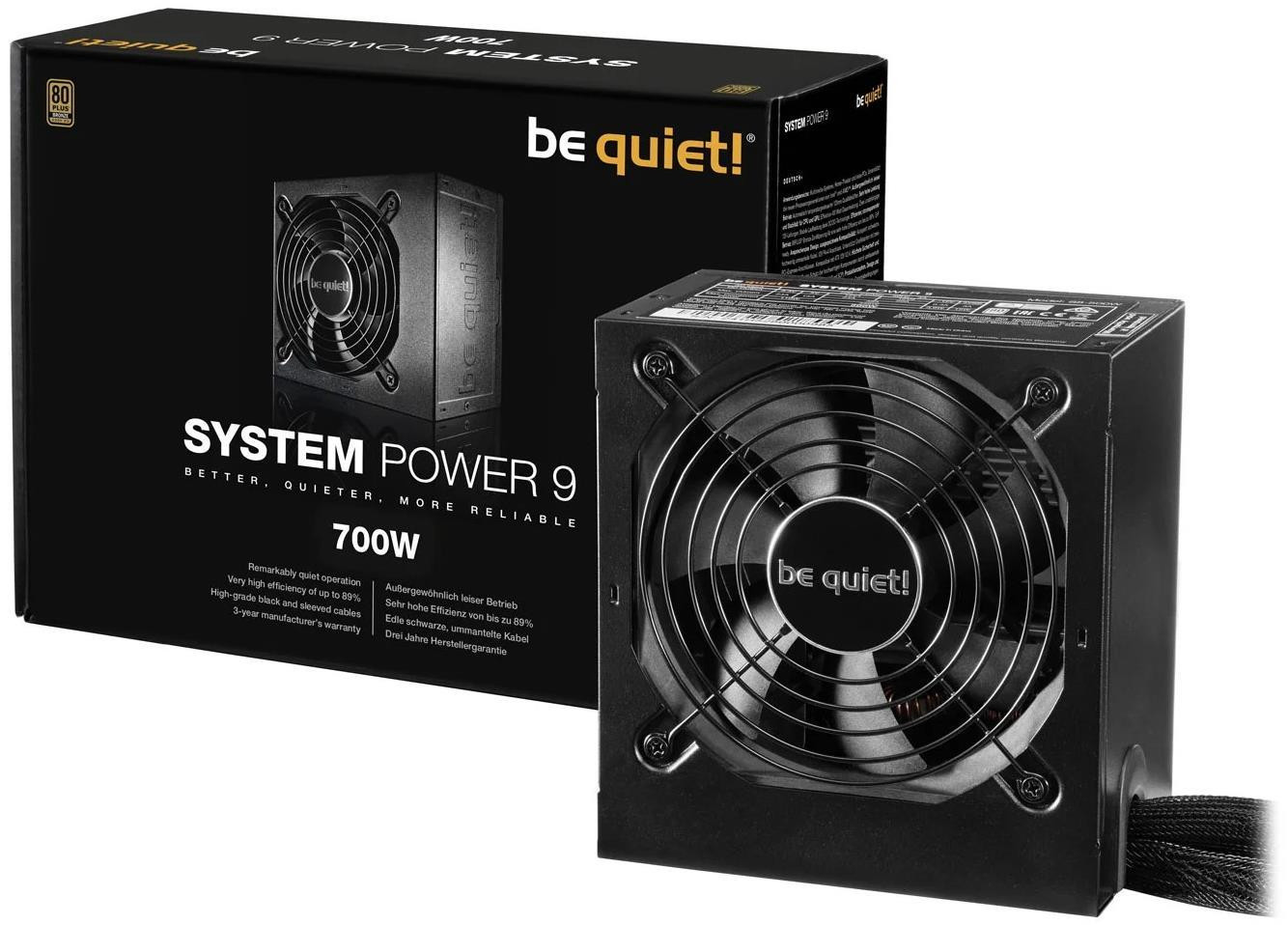 Блок питания be quiet system power 9 700w bn248 обзор