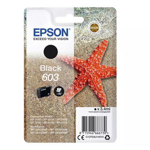 EPSON EPSON Epson 603 Black Ink Cartridge (Original) 3.4ml 150pg yeild