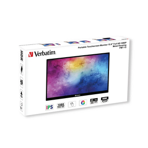 Verbatim Verbatim PMT-15 Portable Touchscreen Monitor 15.6 Inch FHD 1080P