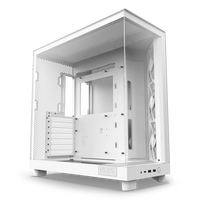 NZXT NZXT H6 Flow White Mid Tower Tempered Glass PC Gaming Case - Black Friday Special Offer