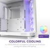 NZXT H6 Flow RGB White  Mid Tower Tempered Glass PC Gaming Case - Black Friday Special Offer Image