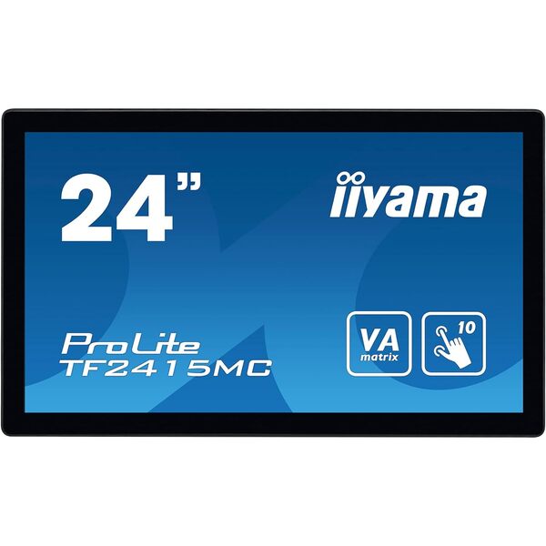 Iiyama  23.8`` ProLite Multi Touch VA LED Monitor with Brackets - Black
