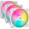 Corsair iCUE AR120 RGB Digital 120mm ARGB-Compatible Fans - Triple Fan Kit - White Image