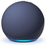 Echo Dot (5th generation, 2022 release) | Big vibrant sound Wi-Fi and Bluetooth smart speaker with Alexa - Sea Blue