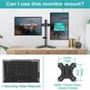 JEDEL  Dual LCD Computer PC Monitor Arm Mount Desk Stand 13-32`` Screen Riser TV Bracket Image