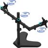JEDEL  Dual LCD Computer PC Monitor Arm Mount Desk Stand 13-32`` Screen Riser TV Bracket Image