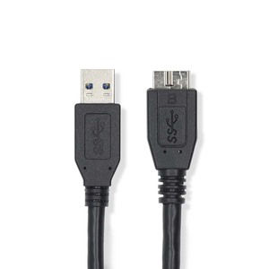 NEDIS NEDIS USB 3.2 Gen 1 USB-A Male - USB Micro-B Male  5 Gbps  1.00 m  Black