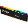 Kingston 128Gb DDR5 5600Mhz - Fury Beast RGB Memory Module Kit  - 4 X 32Gb  - 1x DDR5 PURCHASE PER CUSTOMER MAXIMUM DUE TO SHORTAGES Image