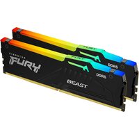 Kingston Kingston 64Gb DDR5 6000Mhz - Fury Beast RGB Memory Module Kit - 2X 32Gb - Black - Maximum 1 Per Customer - Special Offer