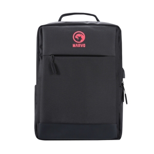MARVO Marvo Laptop 15.6 inch Backpack with USB Charging Port, Waterproof Durable Fabric, Max Load 20kg, Black