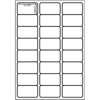 Generic Address Labels, 24 per sheet, 63.5mm x 33.5mm, 25 sheets
