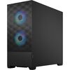 Fractal Designs Fractal Design Pop Air Tempered Glass  Gaming Case, ATX, Hexagonal Mesh Front, 3 ARGB Fans Image