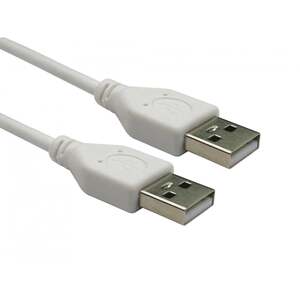 Generic 1 Metre USB A Male - A Male - White