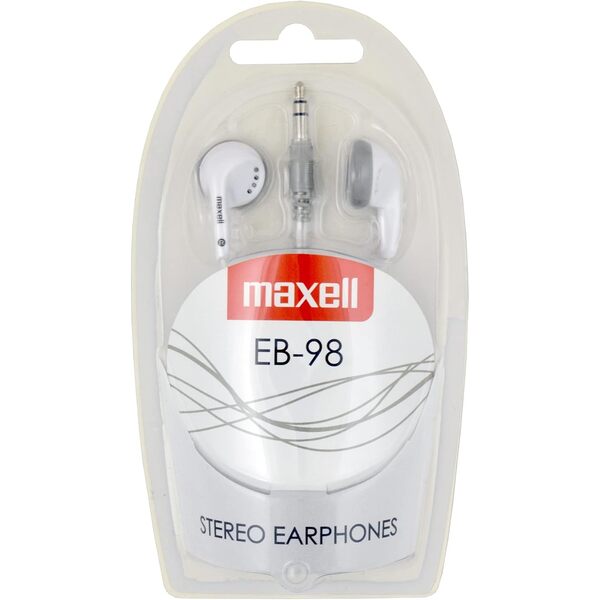 Maxell EB-98 stereo earphones - White