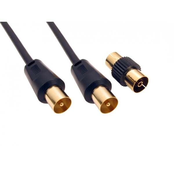 Generic 5 Mtr TV Cable With Female Coupler