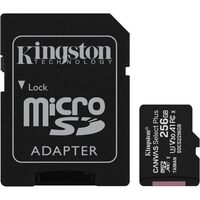 Kingston Kingston 256GB Canvas Select Plus Micro SDXC Card with SD Adapter, Class 10 with A1 App Performance