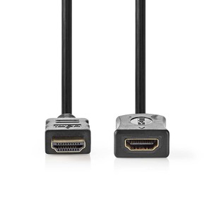 NEDIS Nedis HDMI™ Male to HDMI™ Female Extension Lead - 4K@30Hz  - 10.2 Gbps - 3.00 m - Black
