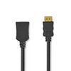 NEDIS HDMI™ Male to HDMI™ Female Extension Lead - 4K@30Hz  - 10.2 Gbps - 3.00 m - Black Image