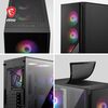 MSI MAG Forge 120R ATX Tempered Glass RGB PC Gaming Case Image