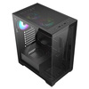 VIDA Vetro Black ARGB Gaming Case w/ Glass Front & Side, ATX, 3x ARGB Fans, 6-Port PWM ARGB Fan Hub Image