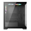 VIDA Vetro Black ARGB Gaming Case w/ Glass Front & Side, ATX, 3x ARGB Fans, 6-Port PWM ARGB Fan Hub Image