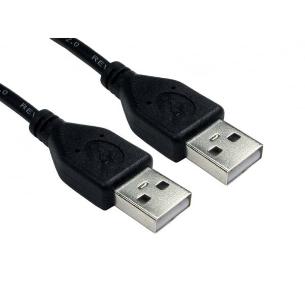 Generic 1 Metre USB A Male - A Male - Black