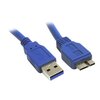 Generic .75cm USB 3.0 Cable A Male - Micro B Male - Black Image