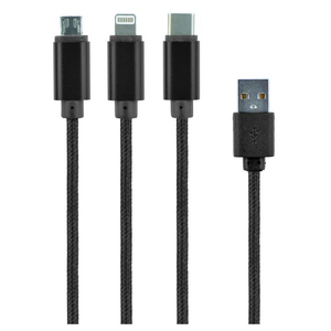 Cable Expert Cablexpert USB 3-in-1 Charging Cable - 1M