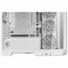 MSI MAG PANO M100R PZ - White Micro  ATX Tempered Glass PC Gaming Case Image