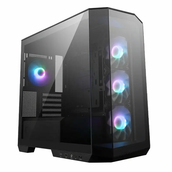 MSI MAG PANO M100R PZ - Black Micro ATX Tempered Glass PC Gaming Case