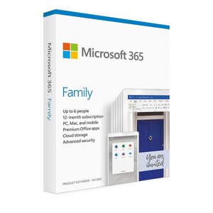 Microsoft Microsoft office 365 Family Medialess 1 Year Subscription 6 Users