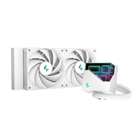 Deepcool Deepcool LE520 240mm (WHITE) AIO Liquid Cooler W/ Anti-Leak Tech, 2300 Rpm, High Performance ARGB Fans Black Liquid CPU Cooler