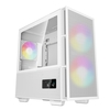 Deepcool CH360 Digital Gaming Case- WHITE - Micro ATX Tower with Tempered Glass Side Window Panel, USB 3.0/USB-C Ports Image