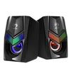 MARVO Scorpion  Gaming Speakers, Stereo Sound, USB Powered, 7 Colour RGB Lighting, 6w, 3.5mm Input, Black Image
