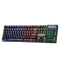 MARVO Scorpion K605 Gaming Keyboard, 3 Colour LED Backlit, USB 2.0, Frameless Design with Multi-Media and Anti-ghosting Keys, UK Layout Image