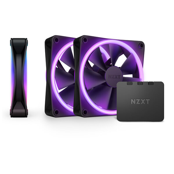 NZXT F120 RGB DUO 120mm Triple Fan Pack Black