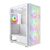 Montech X3 MESH White High Airflow Tempered Glass Gaming Case ATX inc 6x RGB Fans Image