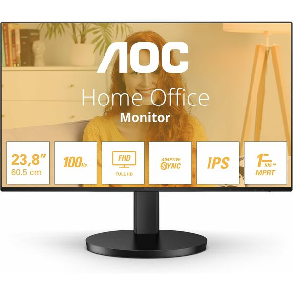 Aoc 24`` 1920x1080 VA 100Hz 1m Widescreen LED Multimedia Monitor - Black - SPECIAL OFFER