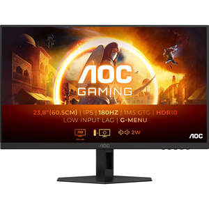 Aoc AOC 23.8`` Full HD Gaming Monitor - IPS, 180Hz, 1ms, Speakers, HDMI, DP - Limited Time Special Offer