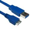 Generic USB 3.0 Cable A Male - Micro B Male Round 75cm - Bllue Image