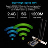 Falcon Value 1200Mbps AC1200 Dual Band 2.4G/5Ghz PCIe Adapter Bluetooth 4.0, Includes Low Profile Bracket Image