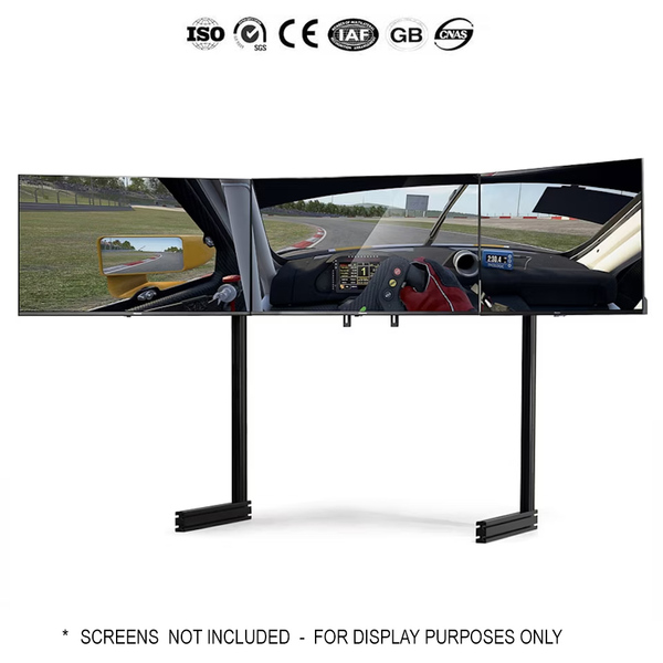 Falcon E-Sports Sim Racing / Flight sim Triple Monitor Stand - up to 3x 32 inch monitors