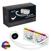 CIT CiT Pro Glacier 240mm  (White) LCD Temperature Display AIO Liquid Cooler