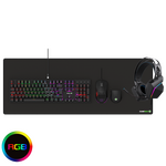 Gamemax Pulse 4-in-1 Mechanical Keyboard Mouse Headset Mouse Pad Combo Kit