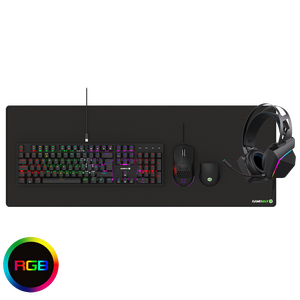 GameMax Gamemax Pulse 4-in-1 Mechanical Keyboard Mouse Headset Mouse Pad Combo Kit