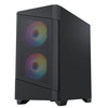 CIT Level 1 Micro-ATX Mesh PC Gaming Case with 3 x 120mm RGB Rainbow Fans Included With Tempered Glass Side Panel Image