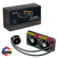 CIT CiT Pro Glacier (Black) 240mm LCD ARGB AIO Liquid Cooler